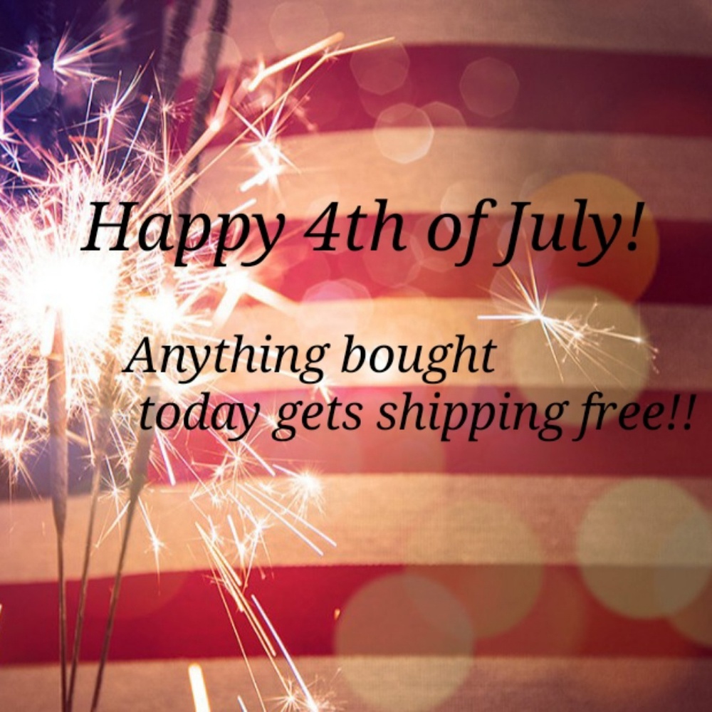 Anything bought today gets shipping free!!!